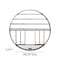 Vintiquewise Vintage Decorative Modern Black Metal Round Wall Mounted Wine Display Rack w/Cork and Glass Holder QI004276.KD - alternate 7